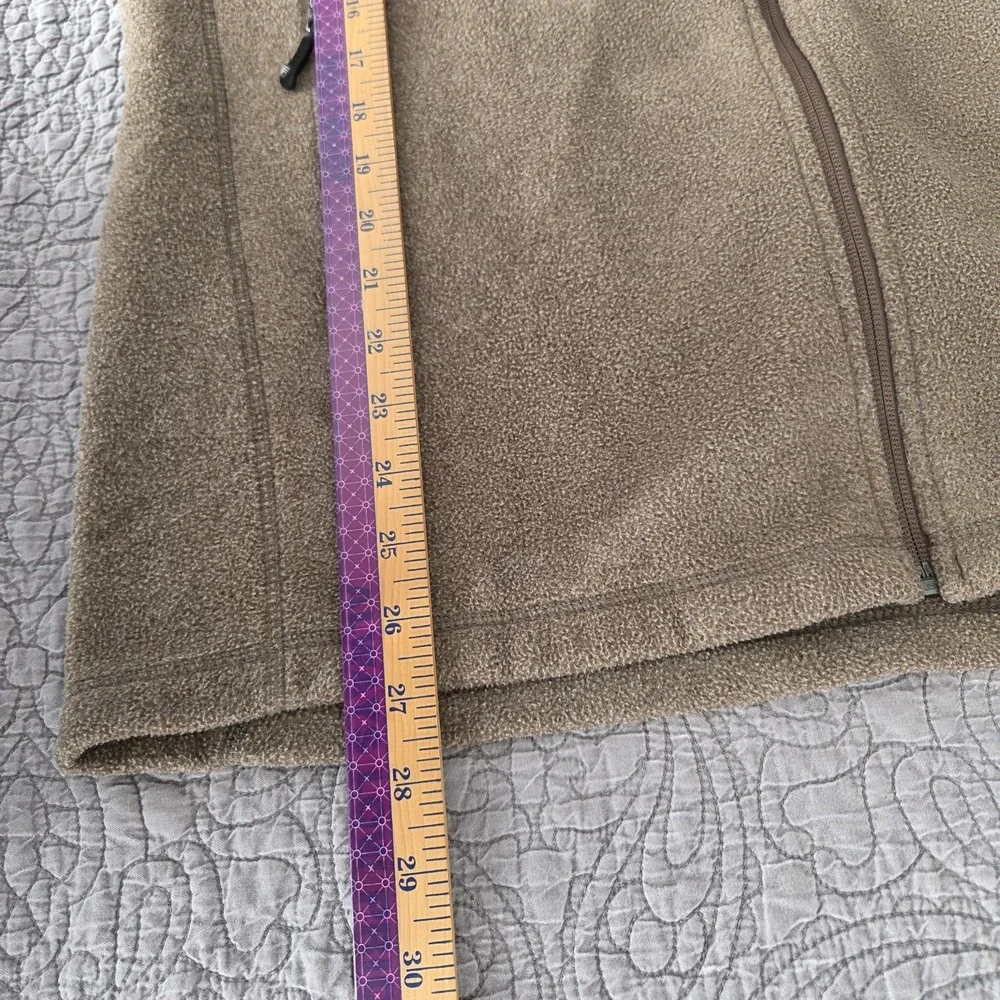 NWOT‎ Solaris Men's Large Fleece Jacket Full Zip Beige Brown Outdoor Performance
